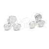 Sterling Silver Stud Earring, Polished, Silver Finish, 02.392.0031
