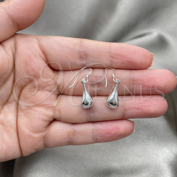 Sterling Silver Ring — Long Earring Hollow Design Polished 02. — alternate product view — SKU 151749 | Plata 925 anillo — Long Earring Hollow diseño pulido 02. — SKU 151749