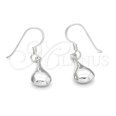 Sterling Silver Long Earring, Hollow Design, Polished, Silver Finish, 02.392.0032 for wholesale, main product view