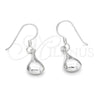 Sterling Silver Long Earring, Hollow Design, Polished, Silver Finish, 02.392.0032