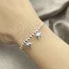 Sterling Silver Charm Bracelet, Elephant Design, Polished, Silver Finish, 03.409.0002.07 (7 Inches Length)