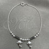 Sterling Silver Charm Bracelet, Dolphin Design, Polished, Silver Finish, 03.409.0003.07 (7 Inches Length)