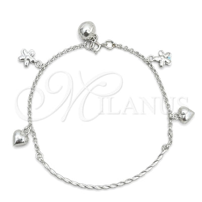 Plateada Plata Esterlina Pulsera, vista principal del producto de Plata 925 por Mayoreo, vista principal del producto