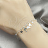 Sterling Silver Charm Bracelet, Dolphin Design, Polished, Silver Finish, 03.409.0011.07 (7 Inches Length)