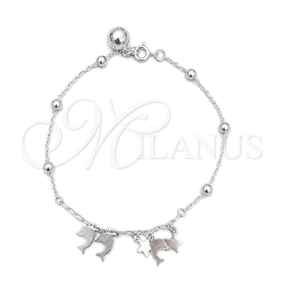 Plateada Plata Esterlina Pulsera, vista principal del producto de Plata 925 por Mayoreo, vista principal del producto