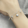 Sterling Silver Charm Bracelet, Dolphin Design, Polished, Silver Finish, 03.409.0014.07 (7 Inches Length)