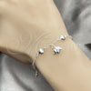 Sterling Silver Charm Bracelet, Elephant Design, Polished, Silver Finish, 03.409.0017.07 (7 Inches Length)