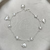Sterling Silver Charm Bracelet, Elephant Design, Polished, Silver Finish, 03.409.0017.07 (7 Inches Length)