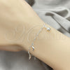 Sterling Silver Charm Bracelet, Dolphin Design, Polished, Silver Finish, 03.409.0018.07 (7 Inches Length)