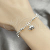 Sterling Silver Charm Bracelet, Elephant Design, Polished, Silver Finish, 03.409.0020.07 (7 Inches Length)