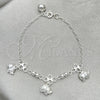 Sterling Silver Charm Bracelet, Elephant Design, Polished, Silver Finish, 03.409.0020.07 (7 Inches Length)