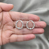 Sterling Silver Small Hoop, Ball Design, Polished, Silver Finish, 02.409.0003.15