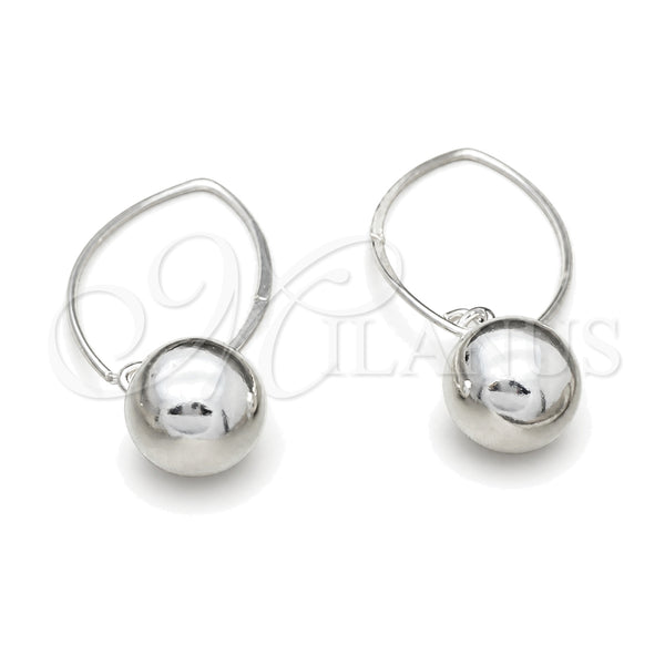 Sterling Silver Ring — Long Earring Ball Design Polished 02. — main product view — SKU 151796 | Plata 925 anillo — Long Earring Ball diseño pulido 02. — SKU 151796