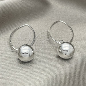 Sterling Silver Ring — Long Earring Ball Design Polished 02. — main product view — SKU 151796 | Plata 925 anillo — Long Earring Ball diseño pulido 02. — SKU 151796