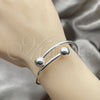 Sterling Silver Individual Bangle, Ball Design, Polished, Silver Finish, 07.409.0004 (04 MM Thickness, One size for wholesale, additional product view 2