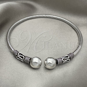 Sterling Silver Jewelry — Individual Bangle Ball Design Polished 07. 04 MM — main product view — SKU 151805 | Plata 925 joyería — Individual Bangle Ball diseño pulido 07. 04 MM — SKU 151805