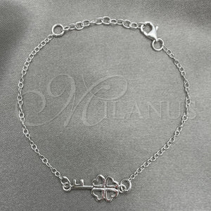 Sterling Silver Bracelet — Fancy Bracelet key Design Polished 03. 7 Inches — main product view — SKU 151810 | Plata 925 brazalete — elegante Bracelet key diseño pulido 03. 7 Inches — SKU 151810