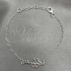 Sterling Silver Fancy Bracelet, key Design, Polished, Silver Finish, 03.392.0023.07 (7 Inches Length)