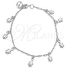 Sterling Silver Charm Bracelet, Turtle Design, Polished, Silver Finish, 03.397.0009.07 (7 Inches Length)