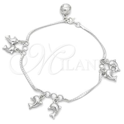 Plateada Plata Esterlina Pulsera, vista principal del producto de Plata 925 por Mayoreo, vista principal del producto