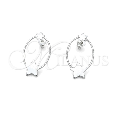Plateada Plata Esterlina Aretes, vista principal del producto de Plata 925 por Mayoreo, vista principal del producto