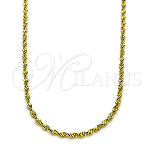 Gold Filled Necklace — Basic Necklace Rope Design Polished 04. 02 MM — main product view — SKU 151874 | Oro Laminado collar — básico Necklace Rope diseño pulido 04. 02 MM — SKU 151874
