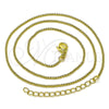 Oro Laminado Basic Necklace, Gold Filled Style Box Design, Polished, Golden Finish, 04.341.0106.16 (01 MM Thickness, 16 Inches Length)