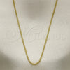 Oro Laminado Basic Necklace, Gold Filled Style Box Design, Polished, Golden Finish, 04.341.0106.16 (01 MM Thickness, 16 Inches Length)