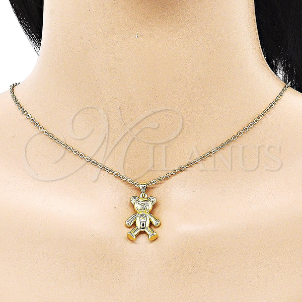 Gold Filled Pendant — Fancy Pendant Teddy Bear Design Polished 05. — alternate product view — SKU 151887 | Oro Laminado dije — elegante Pendant Teddy Bear diseño pulido 05. — SKU 151887
