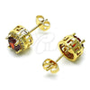 Gold Filled Ring — Stud Earring Cluster and Greek Key Design with — alternate product view — SKU 151920 | Oro Laminado anillo — Stud Earring Cluster and Greek Key diseño with — SKU 151920