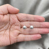 Sterling Silver Stud Earring, Ball Design, Polished, Silver Finish, 02.401.0055.09 for wholesale, additional product view 3