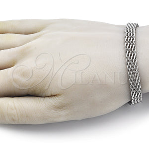 Stainless Steel Bracelet — Basic Bracelet Bismark Design Polished Raw 03. 08 — main product view — SKU 151953 | Acero Inoxidable brazalete — básico Bracelet Bismark diseño pulido Raw 03. 08 — SKU 151953