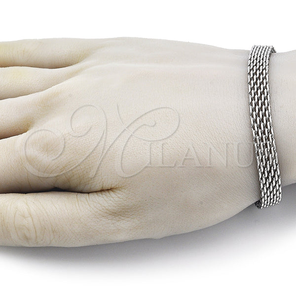 Stainless Steel Bracelet — Basic Bracelet Bismark Design Polished Raw 03. 08 — main product view — SKU 151953 | Acero Inoxidable brazalete — básico Bracelet Bismark diseño pulido Raw 03. 08 — SKU 151953