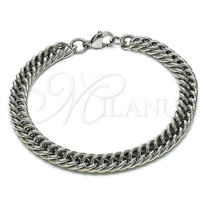 Stainless Steel Bracelet — Basic Bracelet Miami Cuban Design Polished Raw 03. — main product view — SKU 151957 | Acero Inoxidable brazalete — básico Bracelet Miami Cuban diseño pulido Raw 03. — SKU 151957