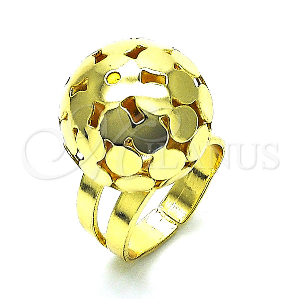 Gold Filled Ring — Elegant Ring Ball and Disco Design Polished 01. — main product view — SKU 151971 | Oro Laminado anillo — Elegant Ring Ball and Disco diseño pulido 01. — SKU 151971