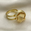 Oro Laminado Elegant Ring, Gold Filled Style Love Knot Design, Polished, Golden Finish, 01.383.0005 (One size fits all)