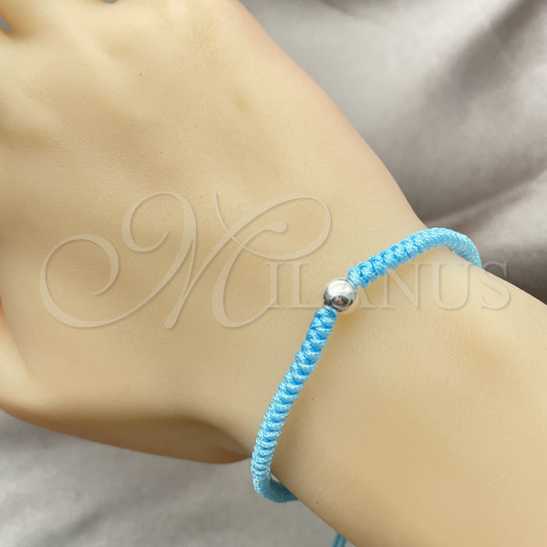 Sterling Silver Fancy Bracelet, Ball Design, Polished, Silver Finish, 03.401.0033.07 (7 Inches Length)