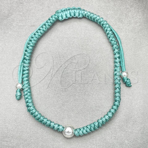 Sterling Silver Fancy Bracelet, Ball Design, Polished, Silver Finish, 03.401.0034.07 (7 Inches Length)
