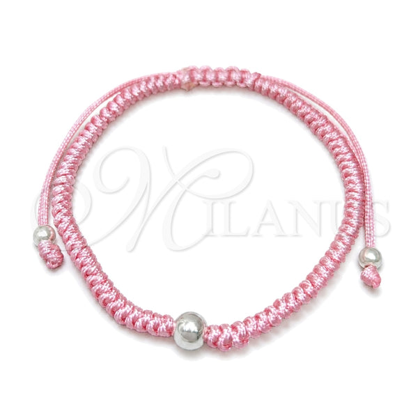 Sterling Silver Fancy Bracelet, Ball Design, Polished, Silver Finish, 03.401.0035.07 (7 Inches Length)