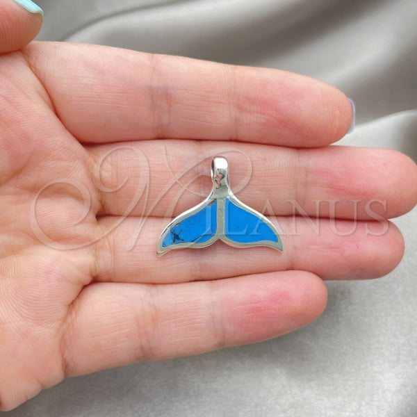 Sterling Silver Pendant — Fancy Pendant Fish Design with Ivory Mother of — alternate product view — SKU 152079 | Plata 925 dije — elegante Pendant Fish diseño with Ivory Mother of — SKU 152079