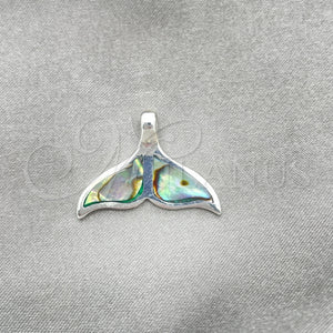 Sterling Silver Pendant — Fancy Pendant Fish Design with Volcano Opal Polished — main product view — SKU 152080 | Plata 925 dije — elegante Pendant Fish diseño with Volcano Opal pulido — SKU 152080
