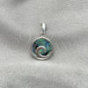 Sterling Silver Fancy Pendant, with Volcano Opal, Polished, Silver Finish, 05.410.0005.2