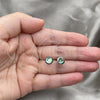 Sterling Silver Stud Earring, Ball Design, with Volcano Opal, Polished, Silver Finish, 02.410.0001.5 for wholesale, additional product view 3