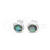 Sterling Silver Stud Earring, Ball Design, with Volcano Opal, Polished, Silver Finish, 02.410.0002.2