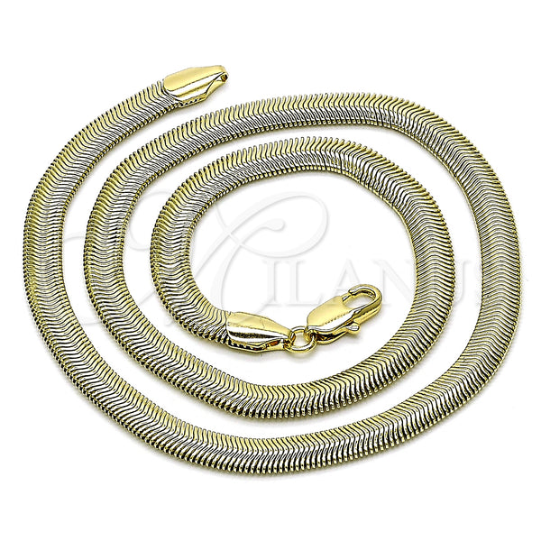 Gold Filled Necklace — Basic Necklace Rat Tail Design Polished 04. 06 — alternate product view — SKU 152140 | Oro Laminado collar — básico Necklace Rat Tail diseño pulido 04. 06 — SKU 152140