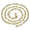 Oro Laminado Basic Necklace, Gold Filled Style Paperclip Design, Polished, Golden Finish, 04.213.0274.18 (03 MM Thickness, 18 Inches Length)