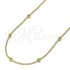 Oro Laminado Basic Necklace, Gold Filled Style Polished, Golden Finish, 04.213.0276.18 (01 MM Thickness, 18 Inches Length)