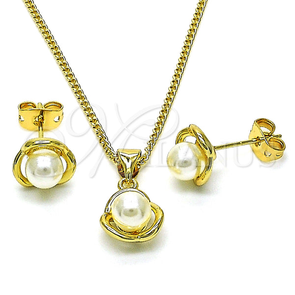 Gold Filled Ring — Earring and Pendant Adult Set Flower Design with — main product view — SKU 152210 | Oro Laminado anillo — Earring and Pendant Adult Set flor diseño with — SKU 152210