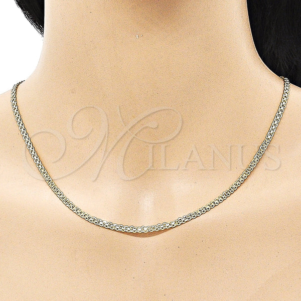 Gold Filled Necklace — Basic Necklace Bismark Design Polished 04. 03 MM — alternate product view — SKU 152238 | Oro Laminado collar — básico Necklace Bismark diseño pulido 04. 03 MM — SKU 152238