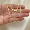 Oro Laminado Basic Necklace, Gold Filled Style Bismark Design, Polished, Golden Finish, 04.213.0262.20 (03 MM Thickness, 20 Inches Length)